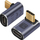 Адаптер аголен USB C Техли IADAP USB4C-40G, USB 4.0, сив