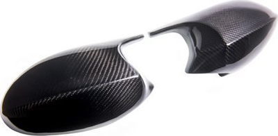 Set kapakë pasqyre BMW Seria 1 3 E8X E9X, Facelift 2010 2012, Carbon Look, i zi