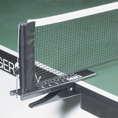 Rrjetë pingpongu Donic Easy Clip, me kapëse clip, metalike, e zezë