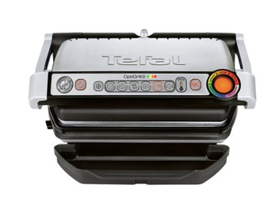 Grill elektrik Tefal OptiGrill+ GC712D, sipërfaqe jo ngjitëse, inox, gri