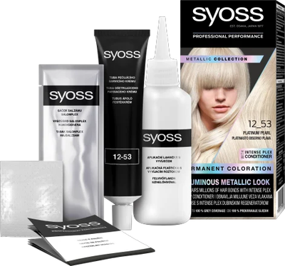 Ngjyrë për flokë Syoss, 12-53 Platinum Pearl, 50 ml