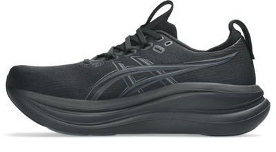 Atlete vrapimi ASICS Gel Nimbus 28 për meshkuj, amortizim xhel, të zeza gri