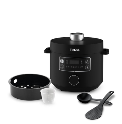 Tenxhere multifunksionale Tefal CY7548 Turbo Cuisine, elektrike me presion, 10 programe automatike, inox