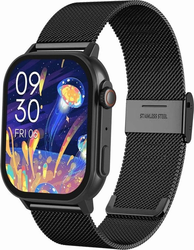 Ora inteligjente Gravity GT15-12, ekran LCD, Bluetooth, blu e errët dhe e zezë