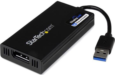 Adapter USB 3.0 në DisplayPort StarTech.com, 4K 30Hz, i zi