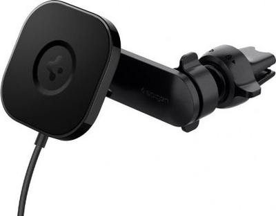 Mbajtëse magnetike makine Spigen ITS12W, MagSafe, karikim wireless 7.5W, e zezë