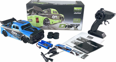 Модел автомобил за трки со далечински управувач Amewi DRs, 4WD, размер 1:18, сина боја