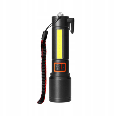 Elektrik dore Virone LT-30, LED COB, rimbushëse USB C, i zi
