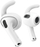 Mbajtëse silikoni për kufje KeyBudz EarBuddyz për AirPods 4th Gen, me madhësi të ndryshme, të bardha