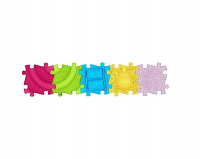 Tapet ortopedik sensorial Sensory Muffik Set 5‑në‑1 Medium, 5 copa puzzle, model MFK 022 1, shumngjyrësh