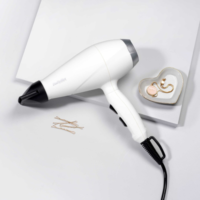 Tharëse flokësh BaByliss 6704WE Power Pro 2000, 2000W, e bardhë