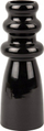Vazo zbukuruese Present Time Sparkle Bottle Glass, xham, e zezë