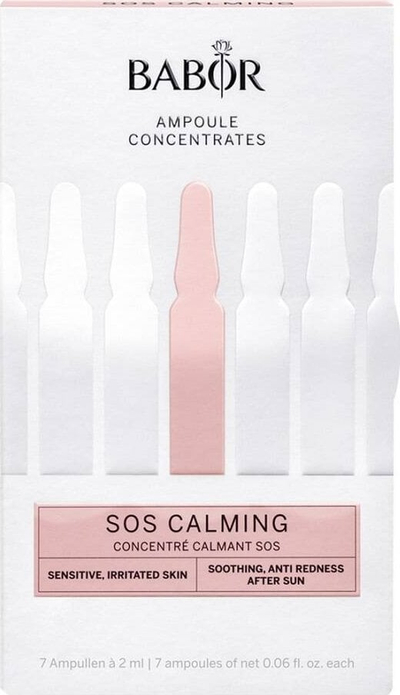 Ampula fytyre Babor SOS Calming, 7x2ml, për me qetësu lëkurë të ndjeshme