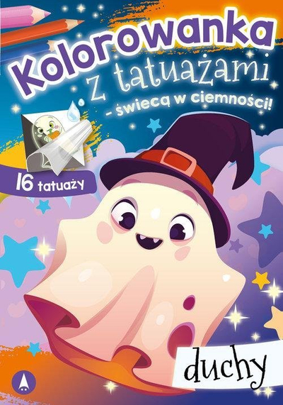 Set ngjyrosjeje me tatuazhe Ghosts, motive fantazmash, shkëlqen në errësirë