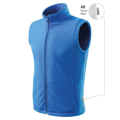 Jelek fleece unisex Next, 100% poliester, me zinxhir, blu e çelët