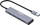 USB Хаб Deltaco USBC-1226, 4x USB A, USB 3.0, сиво сребрено