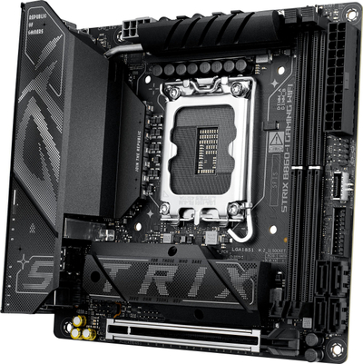 Pllakë amë ASUS ROG STRIX B860-I GAMING WIFI, Intel B860, DDR5, Mini ITX