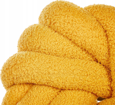 Jastëk dekor Boucle AKOLA Knot, 31 x 31 cm, i verdhë