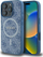 Futrollë Guess 4G PU MagSafe për iPhone 16 Pro Max, kapak i fortë, blu