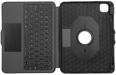 Tastierë Bluetooth me këllf Targus VersaVu 11, për iPad, ndriçim prapavie, e zezë