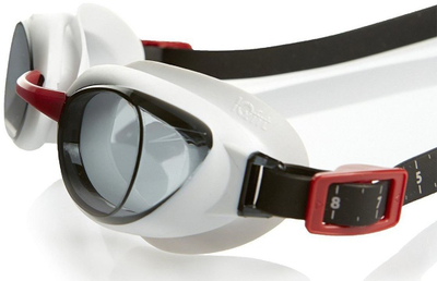 Syze noti Speedo Aquapure për të rritur, lente smoke, të kuqe e të zeza