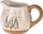 Ibrik qumështi Home Styling Collection, 9 cm, motiv bredhi Krishtlindje, qeramik