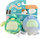 Lodër pelushi për qen Jazwares Squishmallows Dinosaur, 3.5\", set me 2 copë, blu edhe jeshile