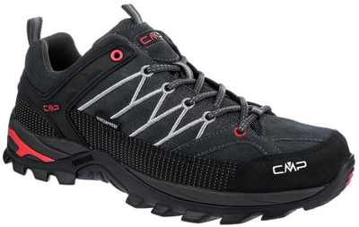 Këpucë trekking CMP Rigel Low WP M, lëkurë, taban FullOn GRIP, blu