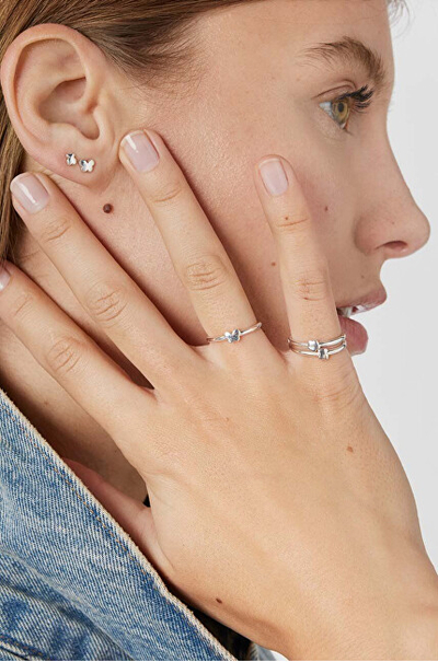 Set vathësh Tous Bold Motif Silver 1003875100, 3 copë, të argjendtë