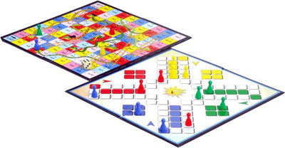 Loja me shoqni Abino Ludo Snakes and Ladders, për kalamaj, shumëngjyrëshe