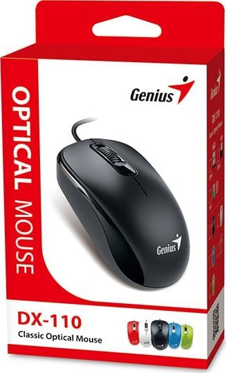 Maus Genius DX-110, со кабел USB Type-C, 1000 DPI, црн