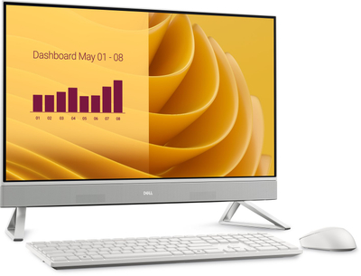 Kompjuter All in One Dell 27 EC27250, Core 7 150U, 16GB RAM, 1TB SSD, 27" FHD Touch, i bardhë