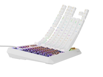 Tastierë Genesis Thor 230 TKL RGB Outemu Brown, e bardhë