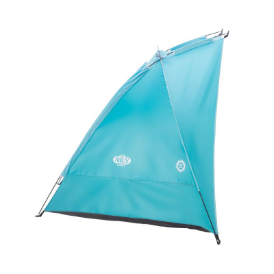 Çadër plazhi NILS CAMP NC8030, 260x120x120 cm, mbrojtje UV, ngjyrë turkeze