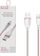 Kabllo USB Somostel SMS-BP04, Type-C, 2.1A 20W, 1.2m, rozë