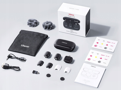 Mikrofon wireless Ulanzi A30 TinyMic, set me 2 transmetues, USB C, i zi