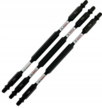 Set bit kaçavidash Bosch Impact T25, 150mm, Torx, set 3 copë