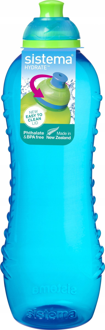 Шише за вода Sistema Twist 'n' Sip, 620 ml, пластика, мешани бои