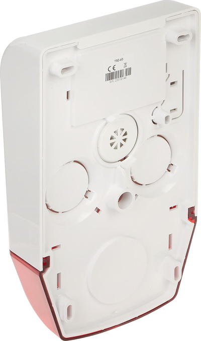 Sirena jashtme Telmor TSZ-4D, 12V DC, me dritë LED, e bardhë