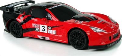 Makina me telekomandë LeanToys Corvette C6.R 1:24, 2.4 GHz, me drita, e kuqe
