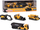 Set lodrash ndërtimi Majorette Volvo Construction Series, 5 makina pune, metal die-cast, verdhë e zezë