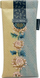 Кутија за очила makeNOTES Be Original Glasses Case, со мотив цвеќиња, златна боја