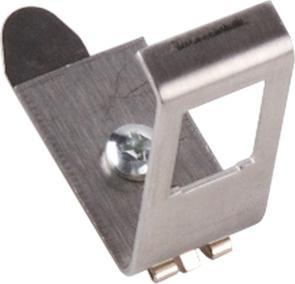 Adapter Keystone për shinë DIN Delock, 1xRJ45, plastik, gri
