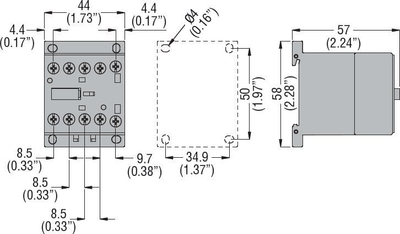 Kontaktor ndihmës Lovato Electric BG00.40A 11BG0040A024, 4NO 0NC, 10A, 24V AC