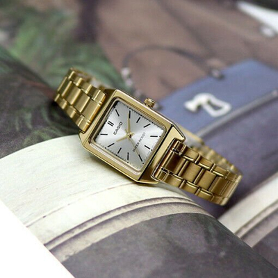 Ora dore Casio LTP V007G 9E, quartz, që s’e ha uji, ngjyrë ari