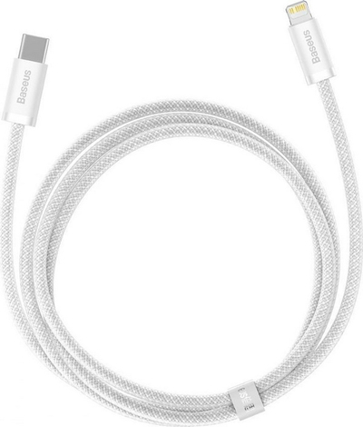 Kabllo karikimi Baseus BSU3071WHT USB C në Lightning, 1m, 20W, e bardhë