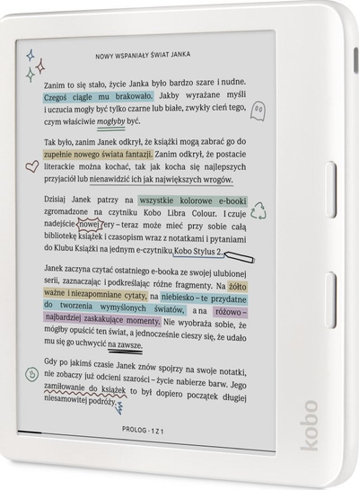 Kobo Libra Colour eReader, 7" E Ink Kaleido 3 дисплеј