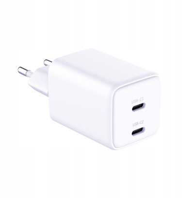 Karikues muri 3MK Hyper Charger, 45W PD GaN, 2x USB C, i bardhë