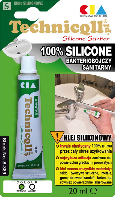 Silikon sanitar Technicqll S587, 70 ml, transparent