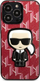Mbrotëse telefoni Karl Lagerfeld KLHCP13XPMNIKPI, për iPhone 13 Pro Max 6.7", hardcase, e kuqe